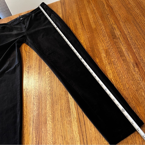 Paige Verdugo Women's Black Velvet Overdyed Ultra Skinny Jeans Pants Size 31 - Picture 10 of 10